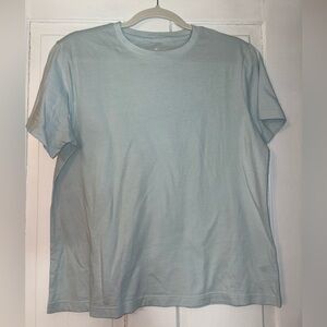 Classic Light Blue Cropped Shirt